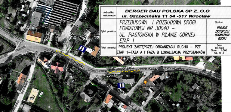 Przebudowa ul. Piastowskiej w Piławie Górnej