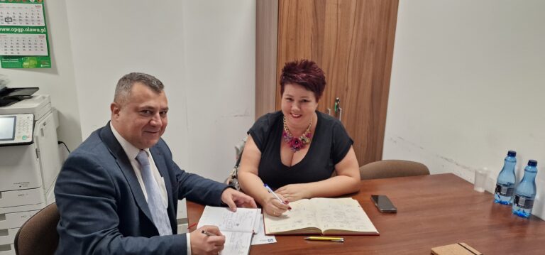 spotkanie prezesa ZPGSA z radną gminy dzierżoniów