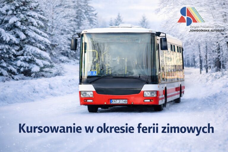 kursowanie autobusów w okresie ferii zimowych