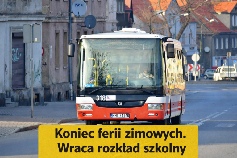 koniec ferii zimowych. wraca rozkład “szkolny”