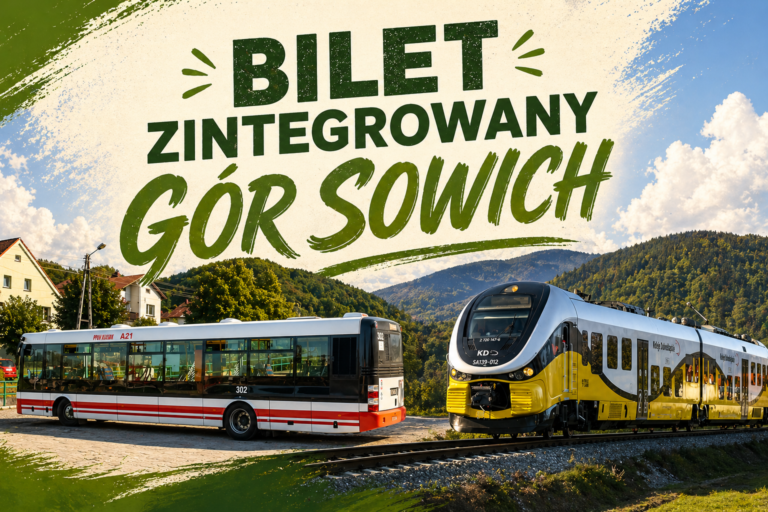 POCIĄGIEM KOLEI DOLNOŚLĄSKICH I NASZYMI AUTOBUSAMI NA JEDNYM BILECIE