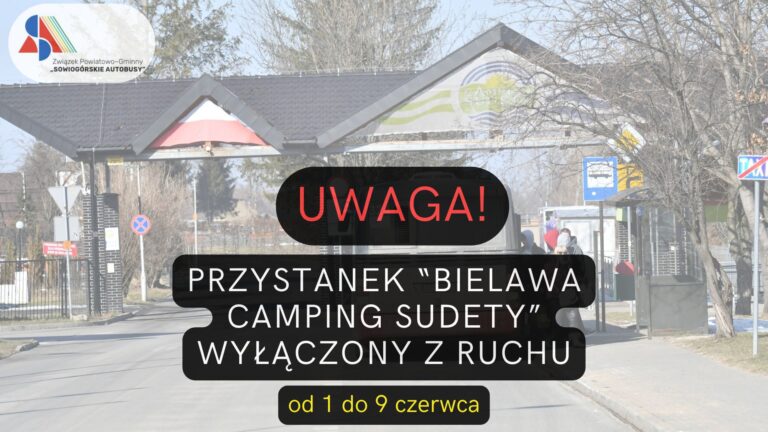AUTOBUSY NIE BĘDĄ KURSOWAĆ NA CAMPING SUDETY