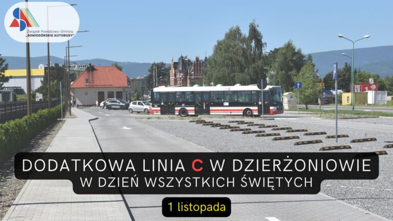 DODATKOWA LINIA AUTOBUSOWA “C” NA WSZYSTKICH ŚWIĘTYCH W DZIERŻONIOWIE